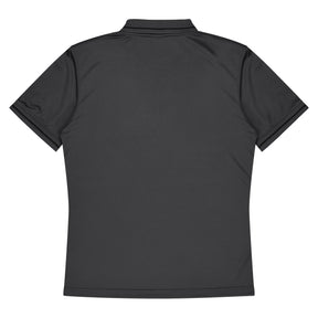 aussie pacific cottesloe mens polo in slate black