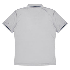 aussie pacific cottesloe mens polo in white navy