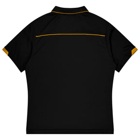 aussie pacific currumbin mens polos in black gold