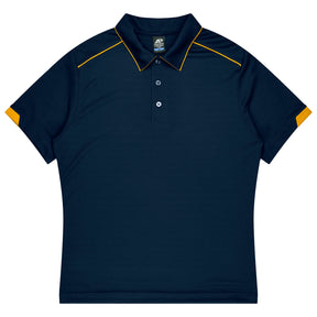 aussie pacific currumbin mens polos in navy gold