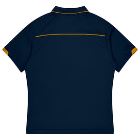 aussie pacific currumbin mens polos in navy gold