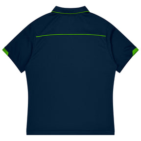 currumbin kids polo in navy kawa green
