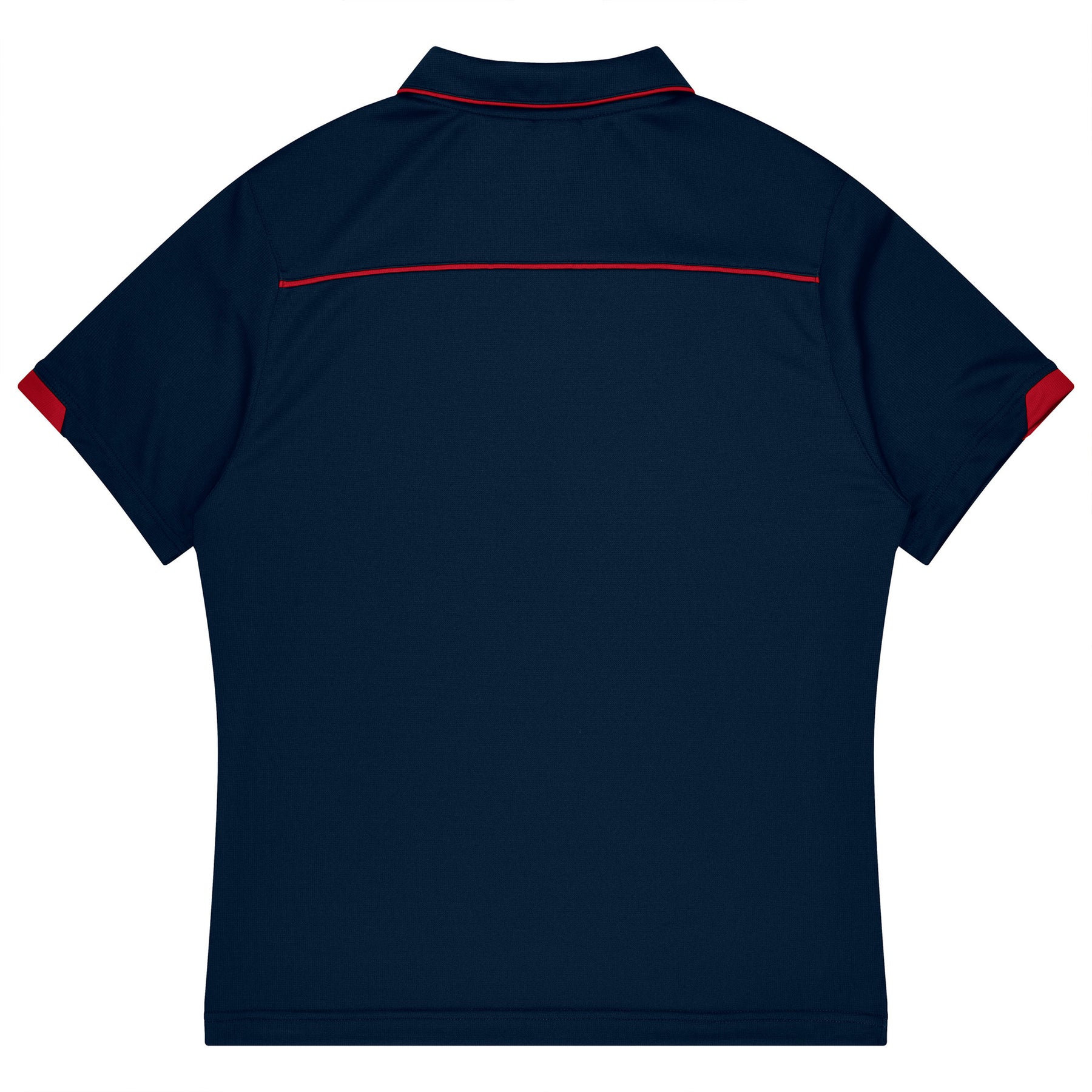 aussie pacific currumbin mens polos in navy red
