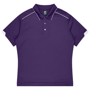 aussie pacific currumbin mens polos in purple white