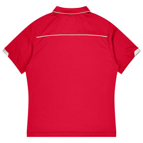 aussie pacific currumbin mens polos in red white