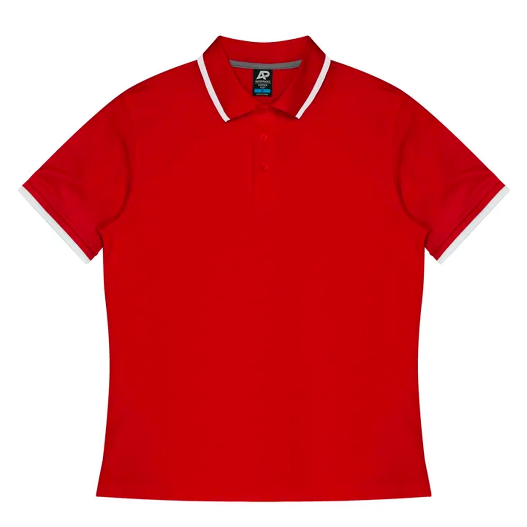 aussie pacific portsea mens polos in red white