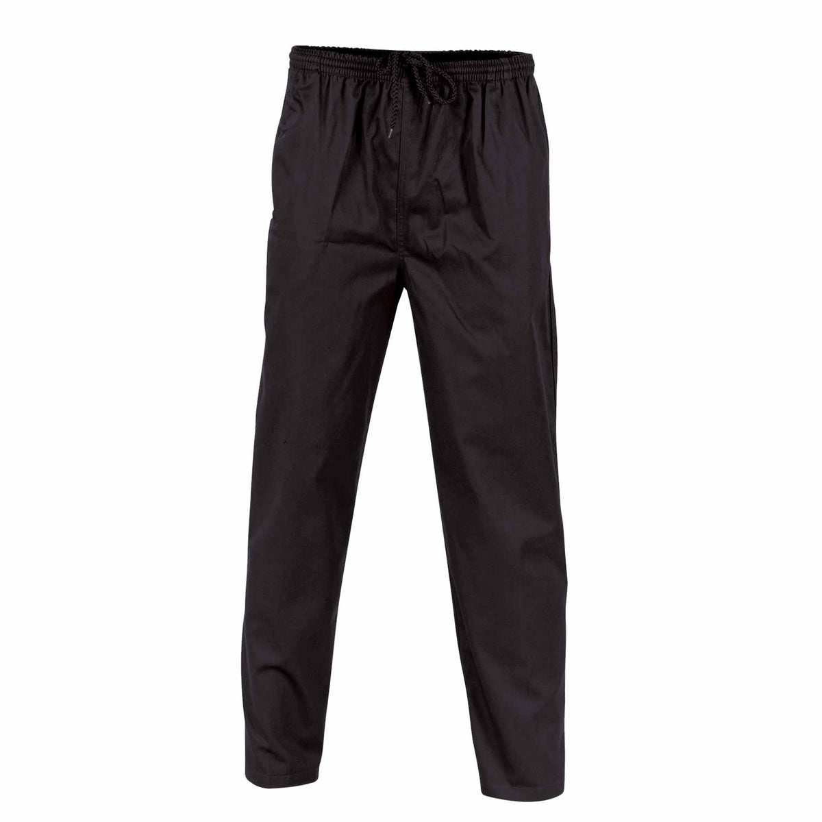 black drawstring chef pants