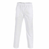 white drawstring chef pants