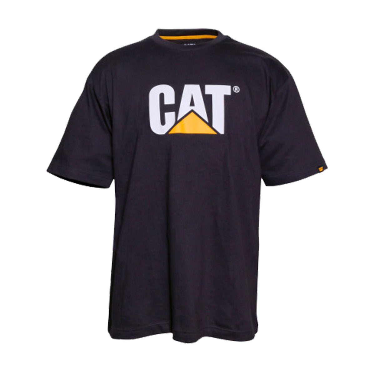 cat workwear trademark logo tee in black