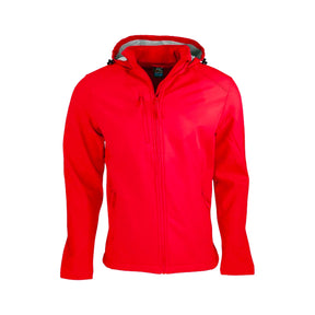olympus softshell jacket in red