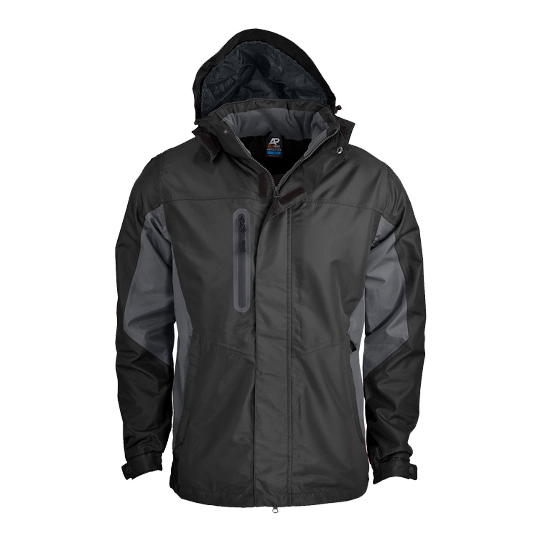 sheffield mens jacket in black grey