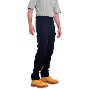 cat workwear stretch canvas utility pant in navy