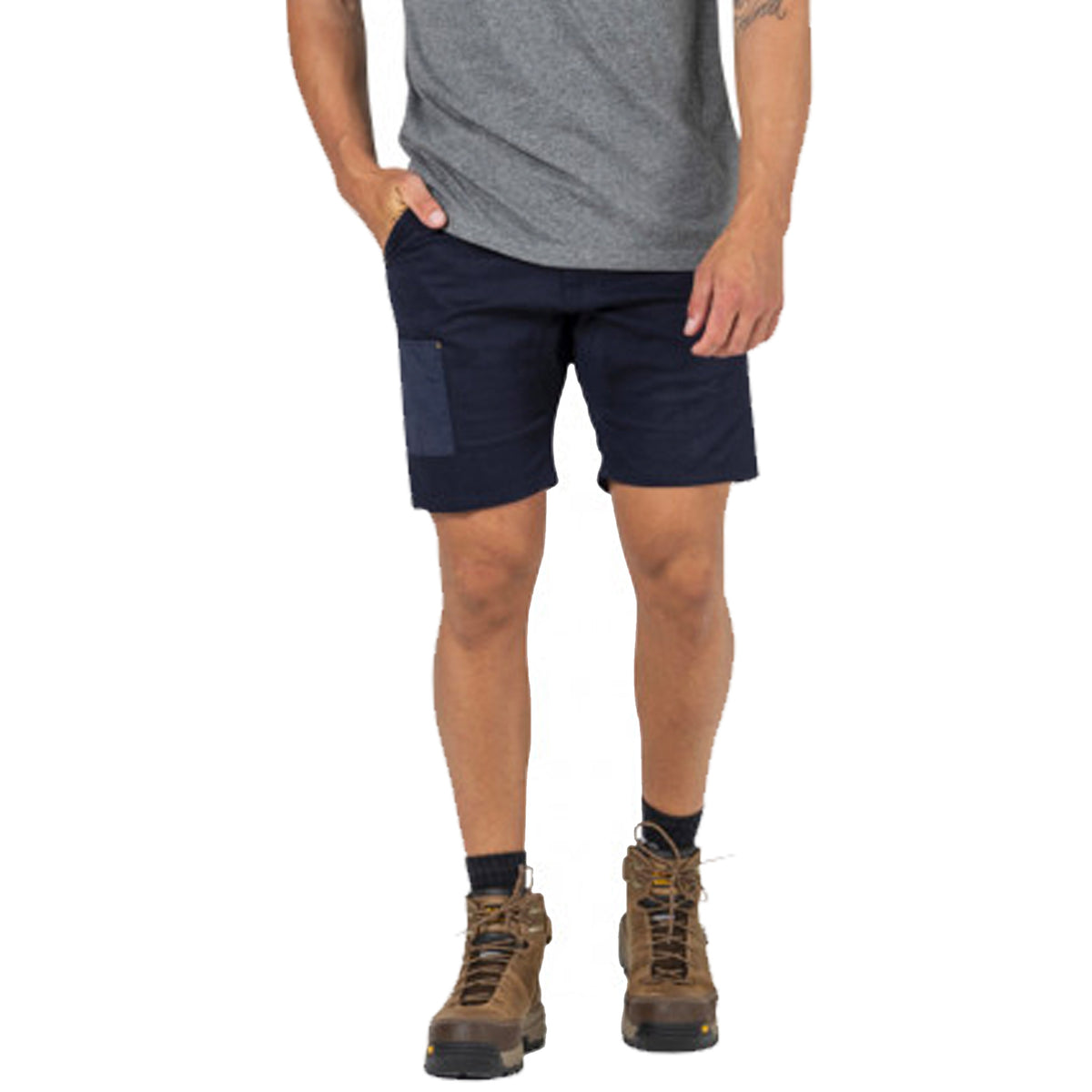 cat workwear machine short in navy