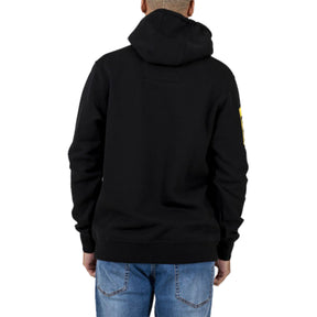 cat workwear triton block hoodie in black yellow