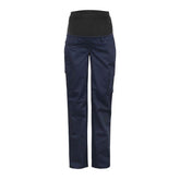 maternity cargo cotton drill pant in navy