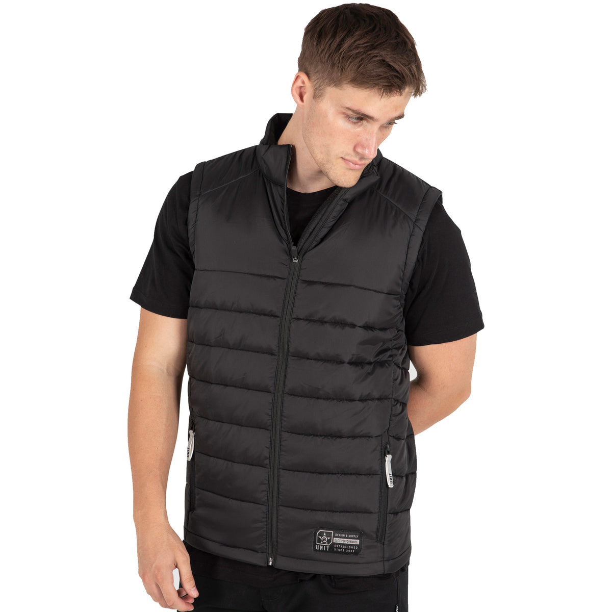 unit workwear ridge puffer vest