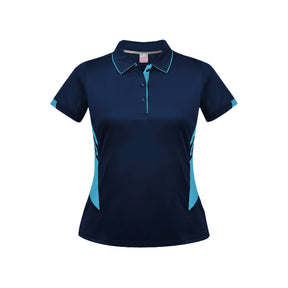 ladies tasman polo in navy sky