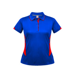 ladies tasman polo in royal red