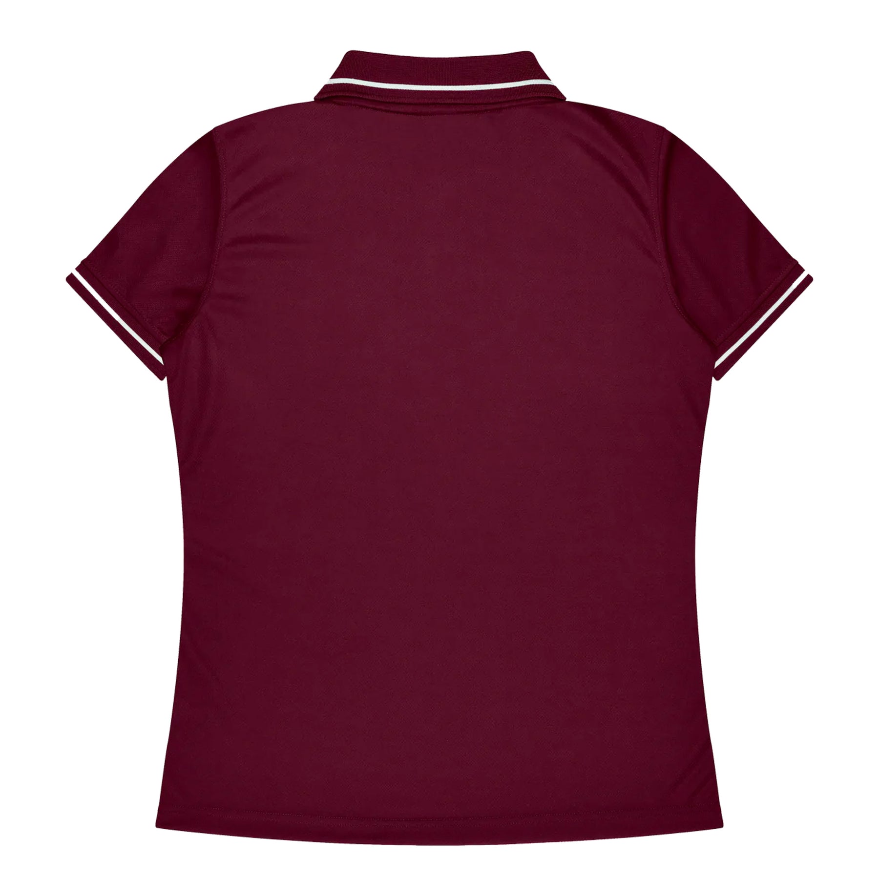 cottesloe ladies polo in maroon white