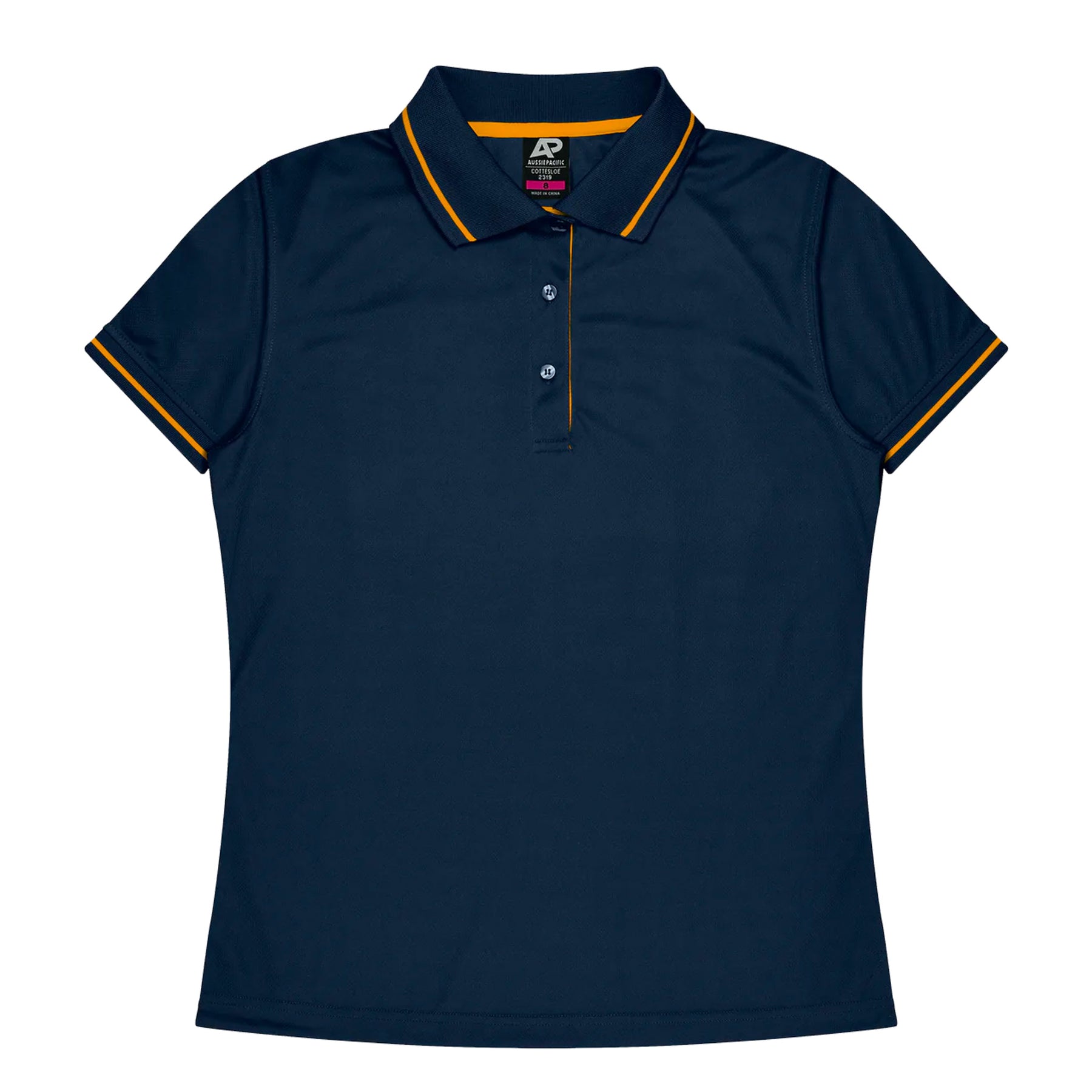 cottesloe ladies polo in navy gold