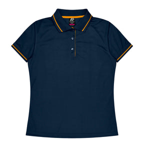 cottesloe ladies polo in navy gold