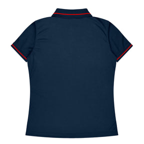 cottesloe ladies polo in navy red