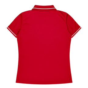 cottesloe ladies polo in red white