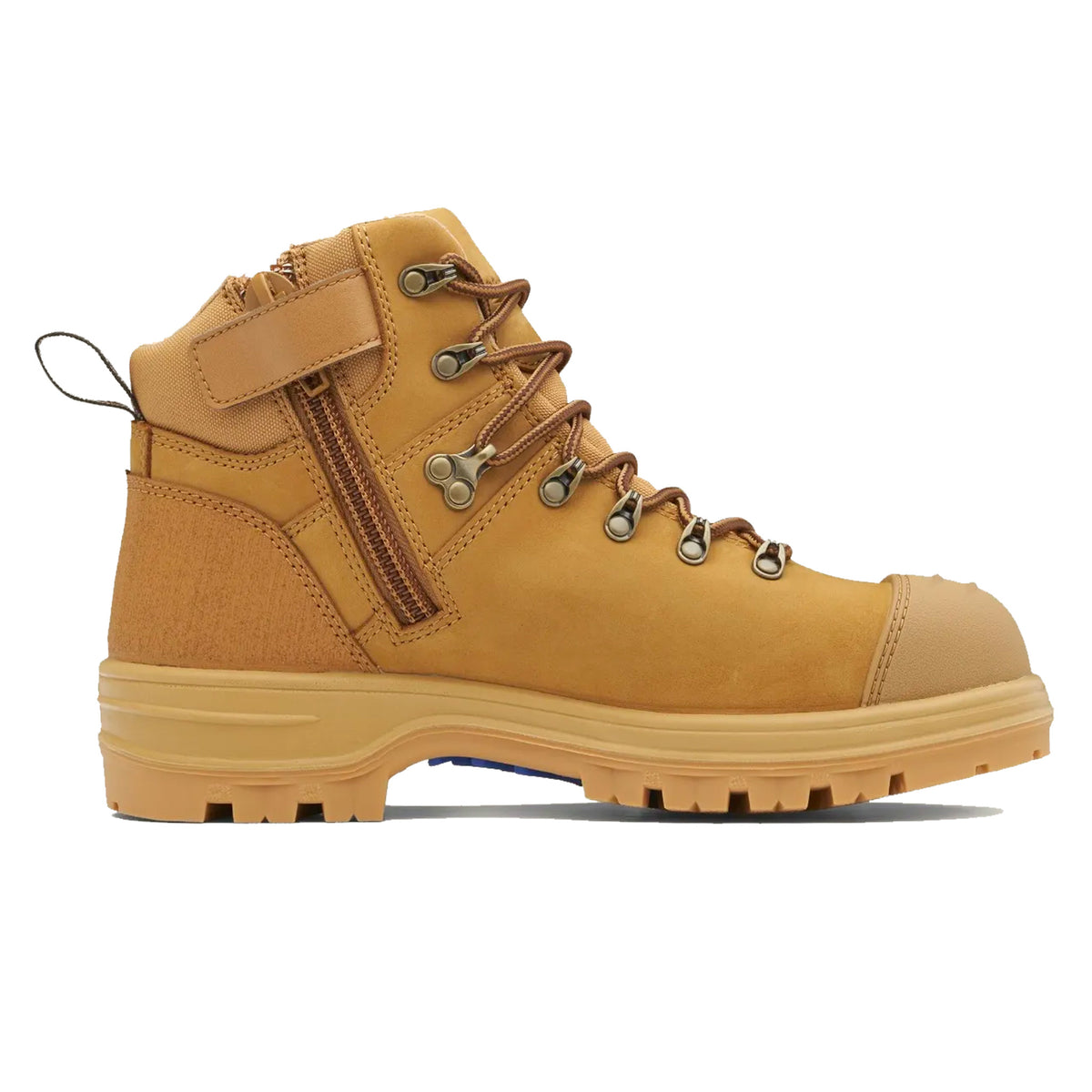 blundstone style 243 ankle zip side boot in wheat 