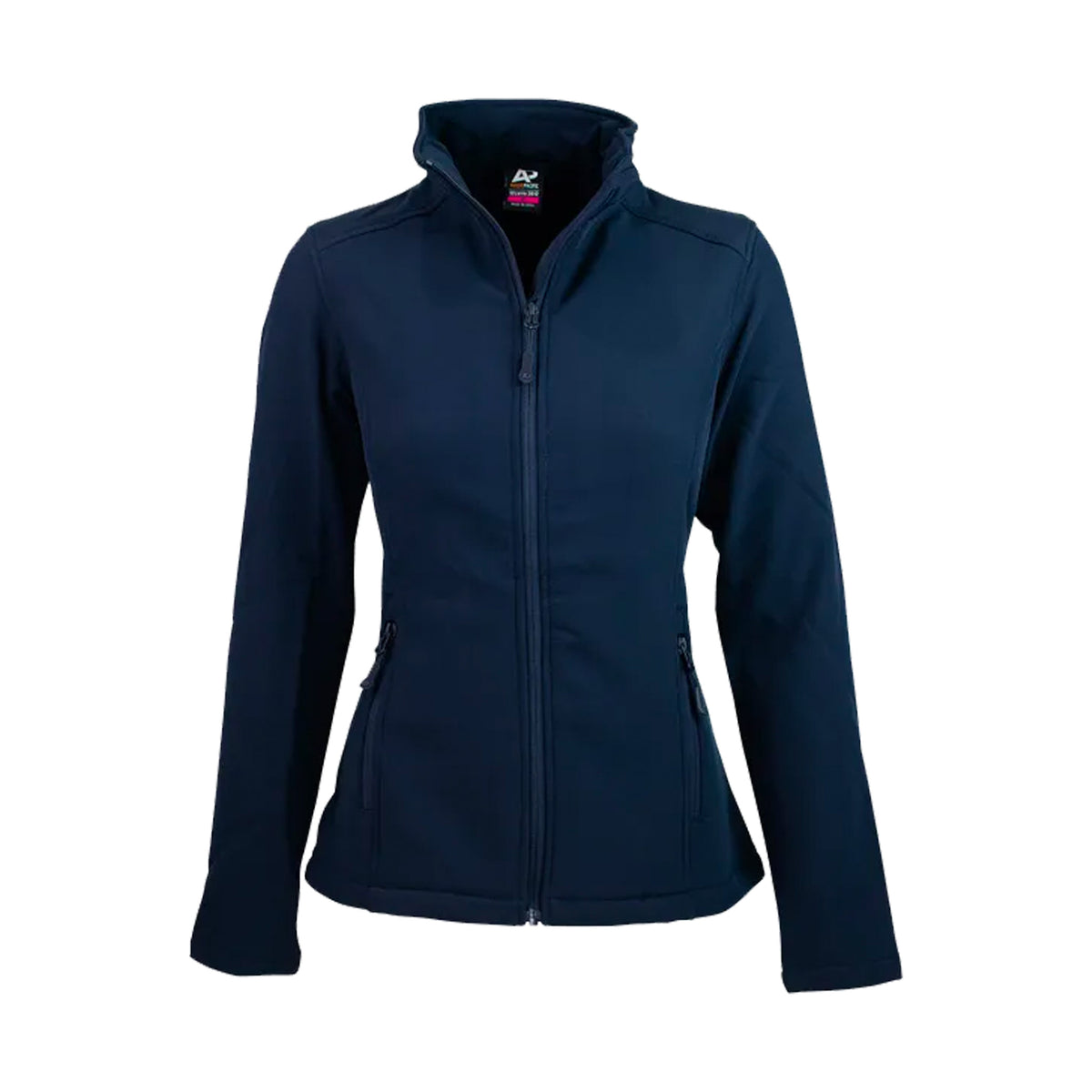 ladies selwyn softshell jacket in navy