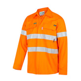 ripstop hi vis flame resistant shirt in orange
