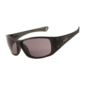 streetwalker safety glasses with smoke lens and crystal black frame