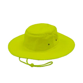 green luminescent safety hat