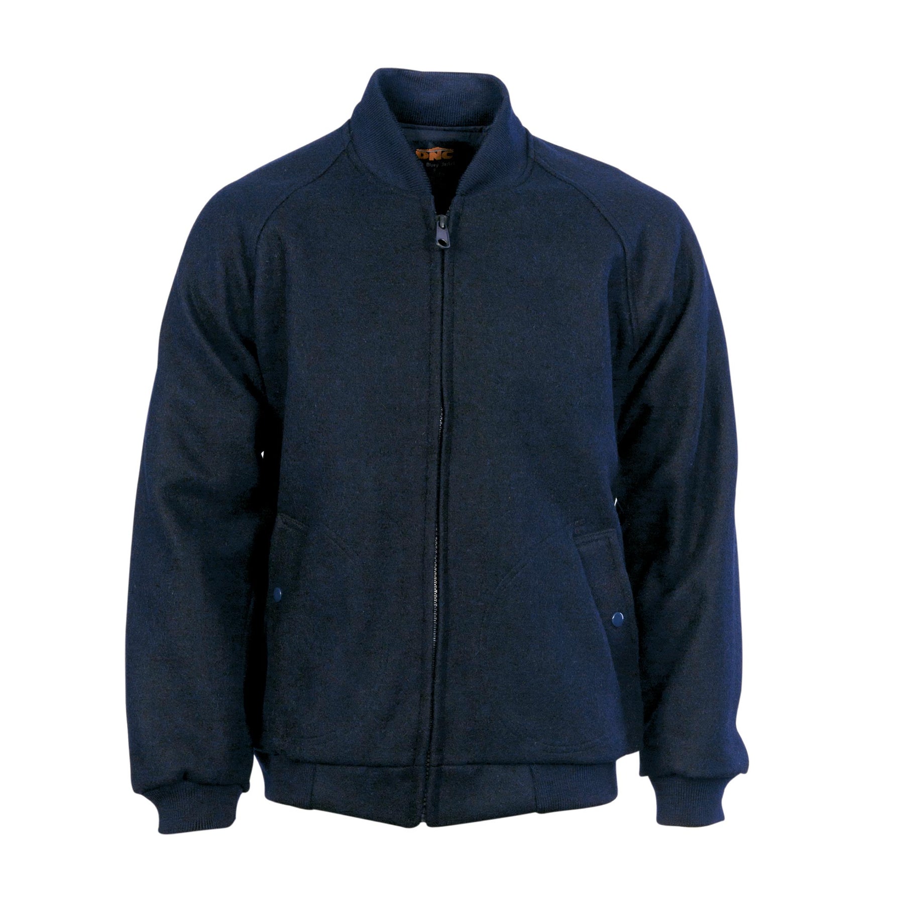 bluey jacket with ribbing collar and cuffs in navy