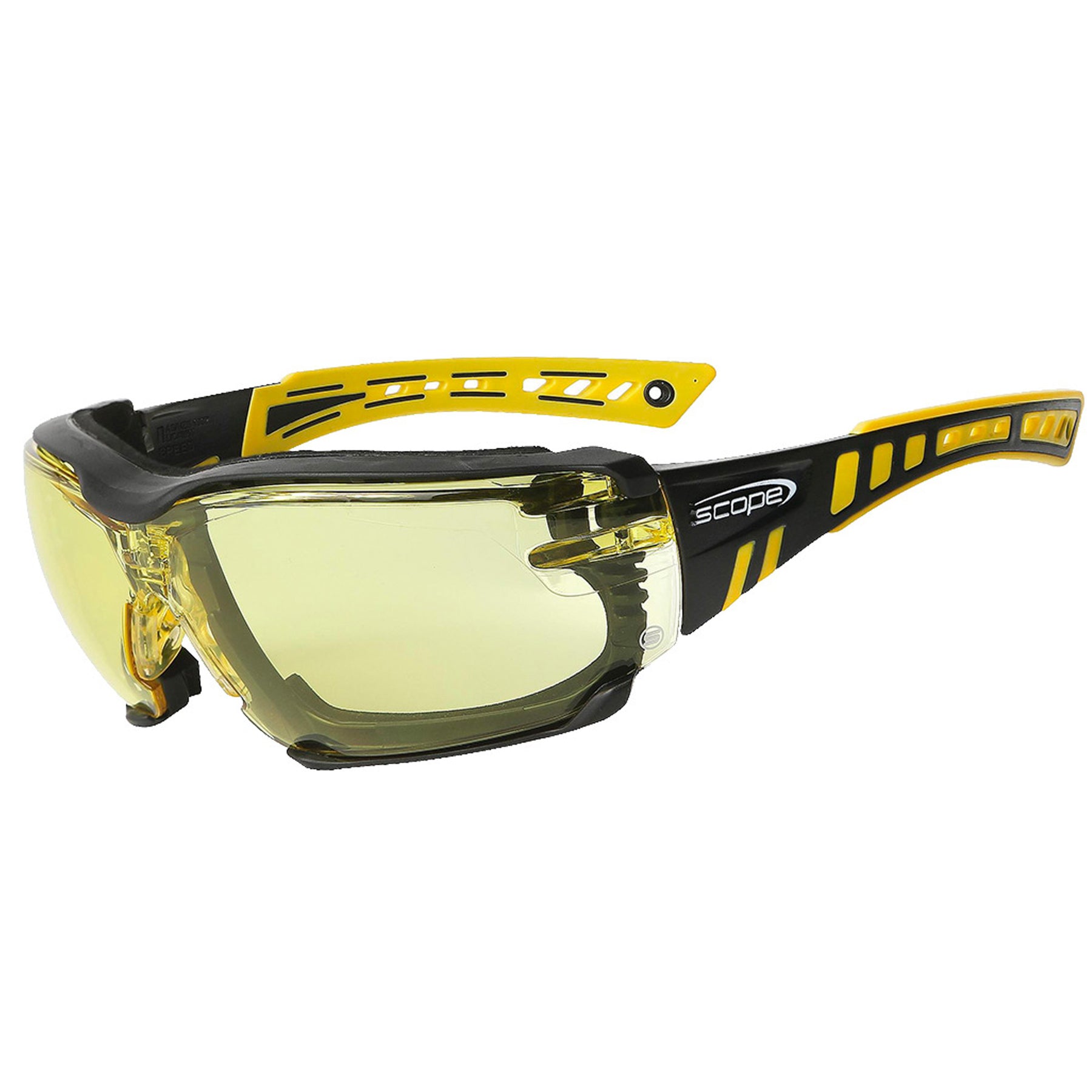 scope optics speed pro safety glasses with amber lens