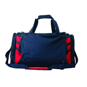 navy red tasman sports bag