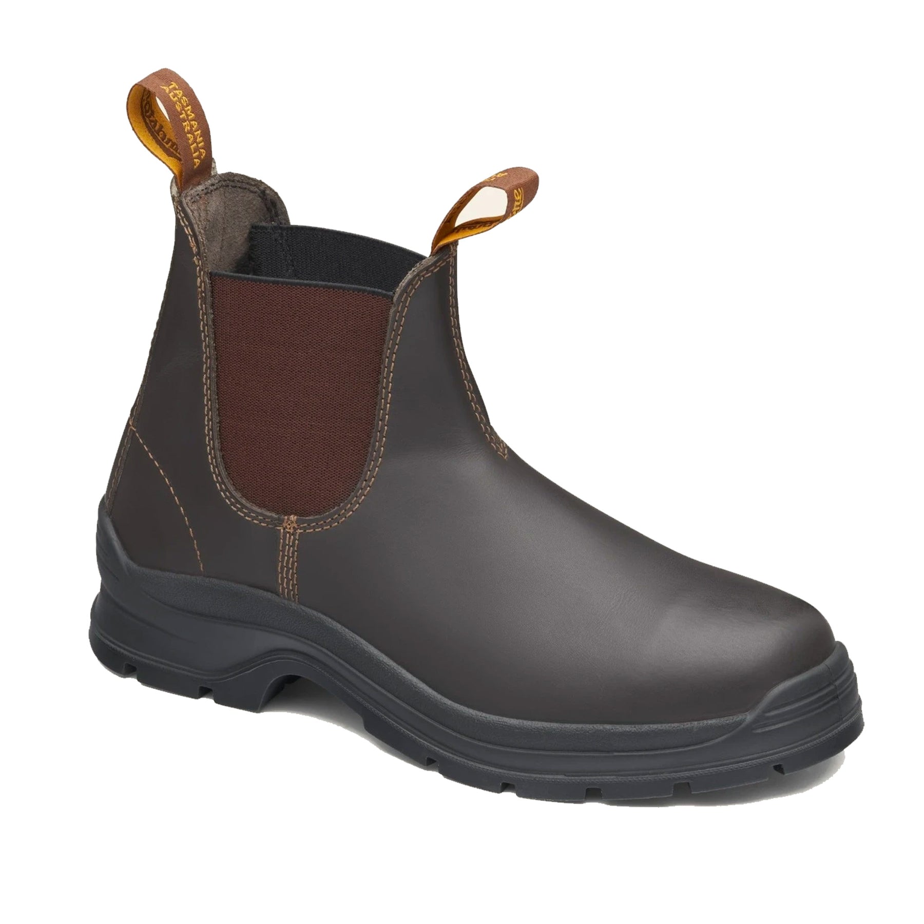 blundstone 405 waxy leather general purpose work boot in brown