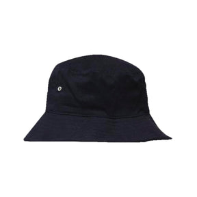 black brushed sports bucket hat