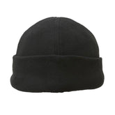 micro fleece beanie in black