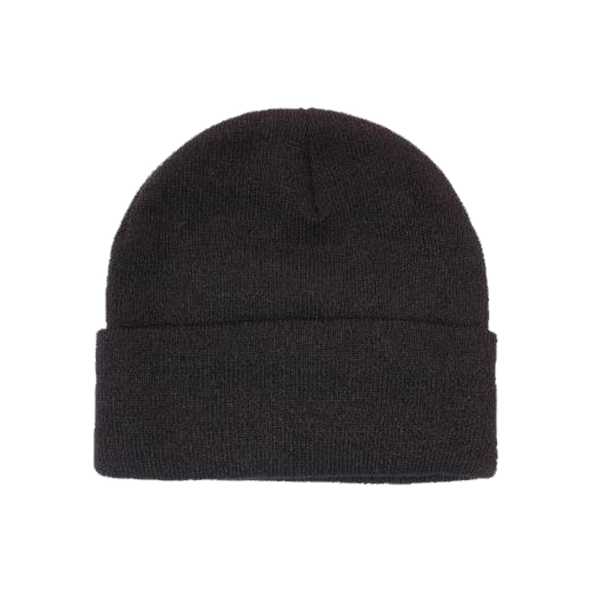 headwear black acrylic knit beanie