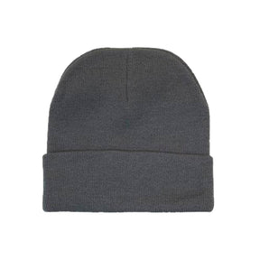 charcoal acrylic knit beanie