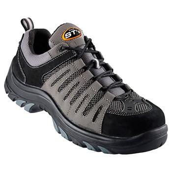 grey black lace up shoe
