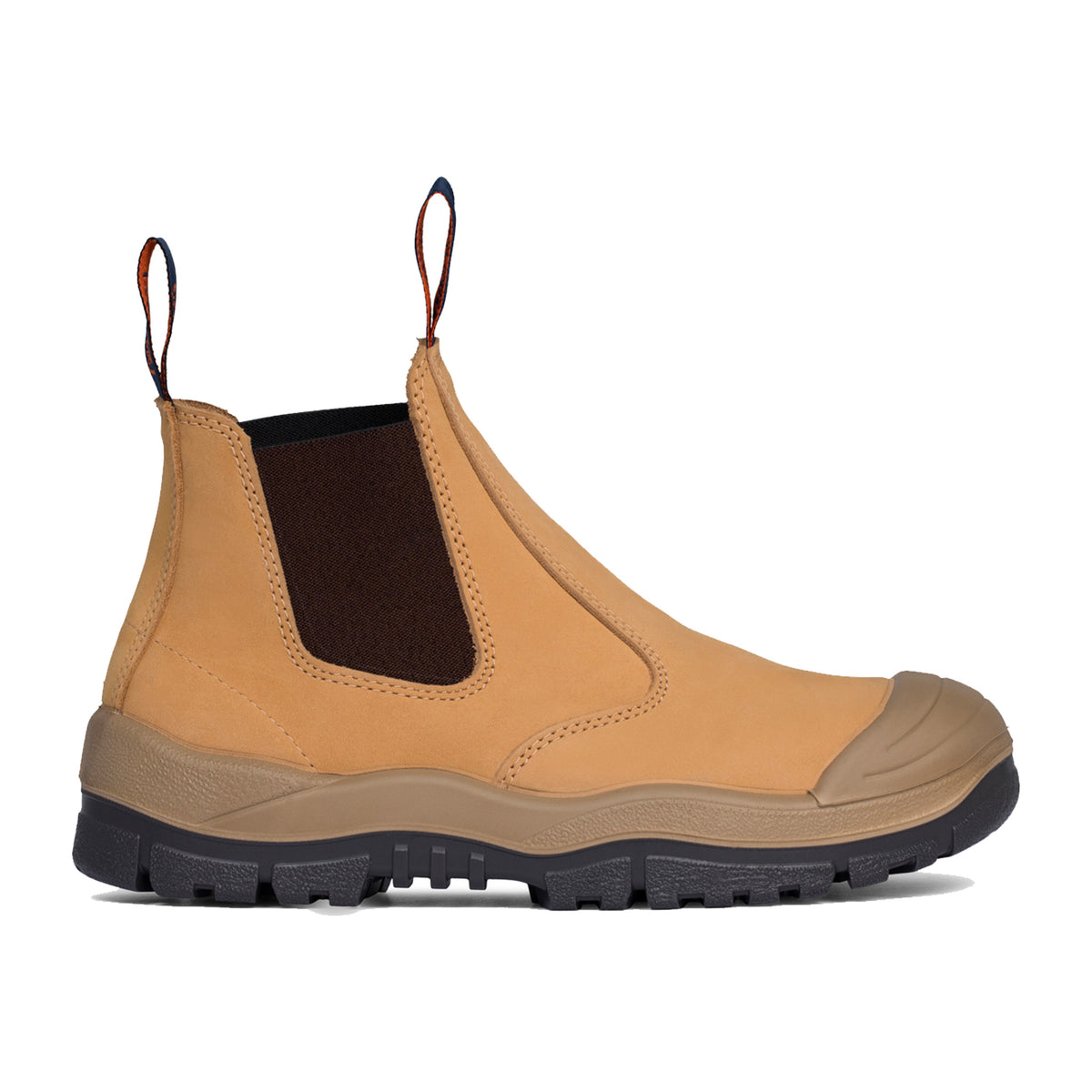 mongrel wheat elastic sided boot with scuff cap