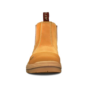 front of wheat elastic sided boot