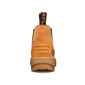 back of wheat elastic sided boot