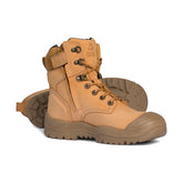 mongrel wheat high leg zip sider boot with scuff cap