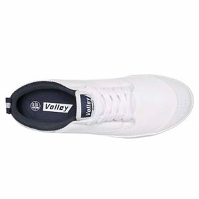 white navy classic canvas volley