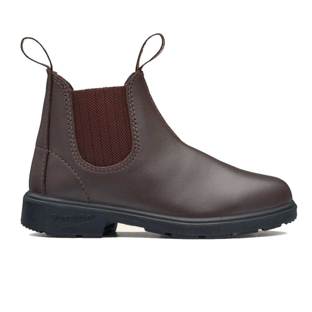 blundstone kids blunnies brown full grain leather boot