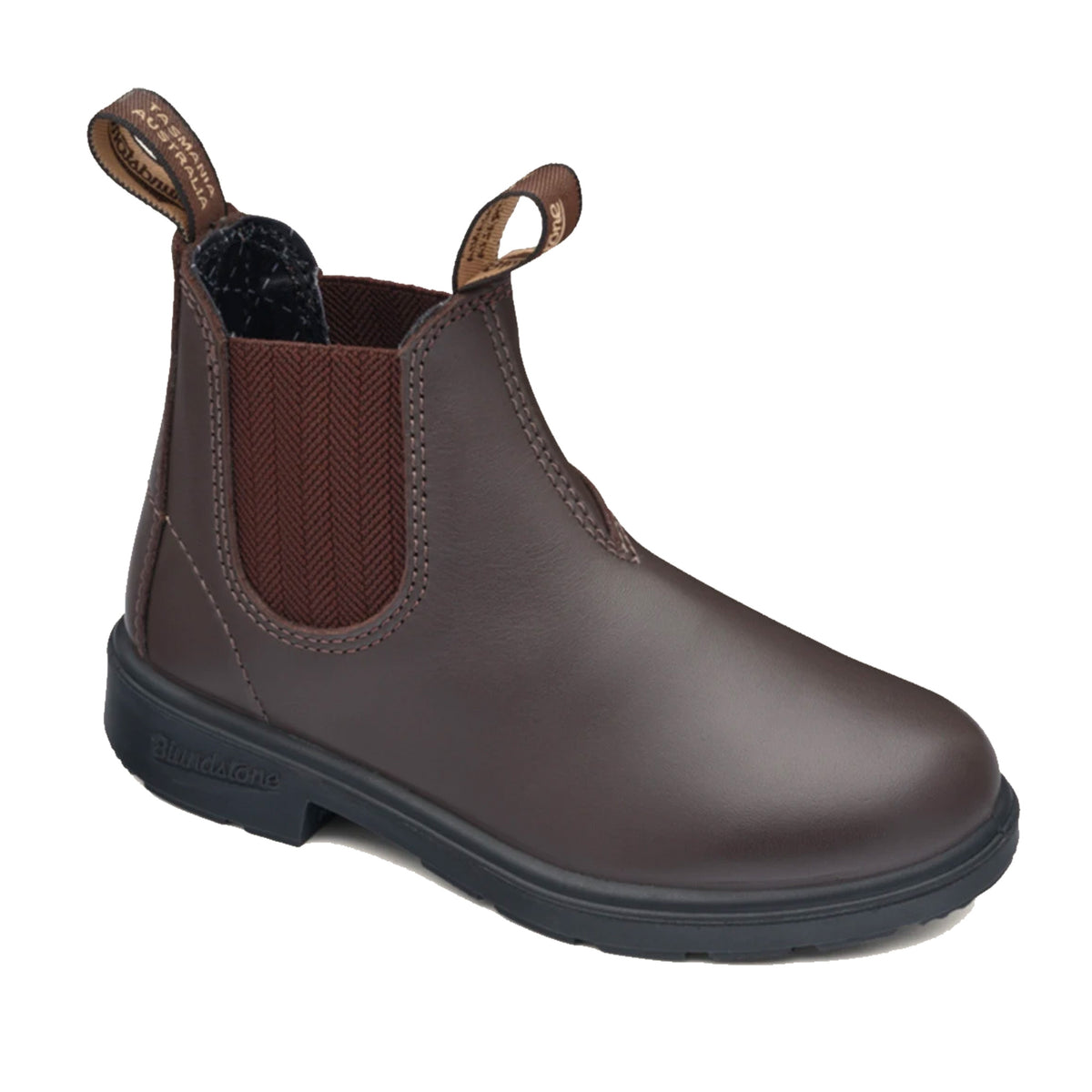 blundstone kids blunnies brown full grain leather boot