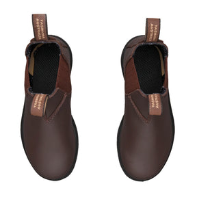 blundstone kids blunnies brown full grain leather boot