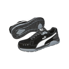 puma safety airtwist safety jogger in black white